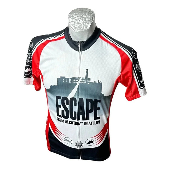 Triathlon Mens Shirt Escape From Alcatraz Size M 2016 Sports - Picture 1 of 9